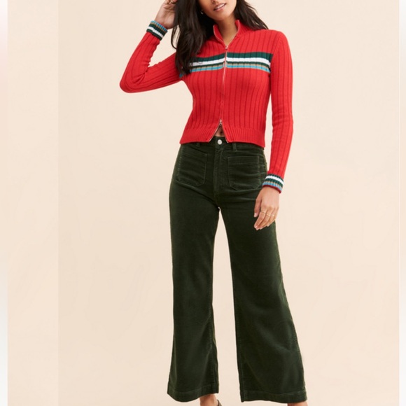 Rollas High Rise Wide Leg Corduroy Pants Size 28 - Picture 2 of 14